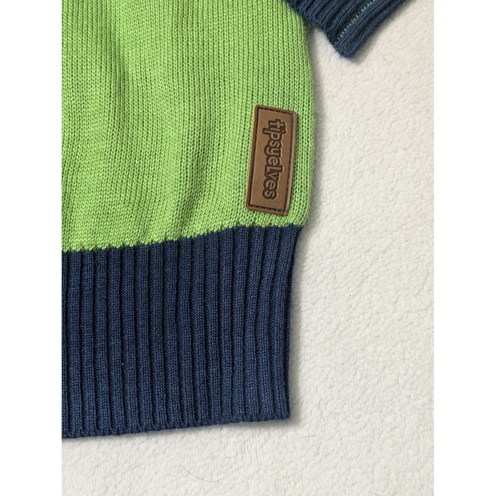 Tipsy Elves Sweater Mens XL Green Sweet Baby Jesus Ugly Christmas Easter - Picture 6 of 12
